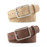 Women's Wide Leather Waist Belt