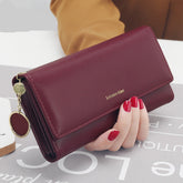 Women's Leather Multi-Functional Long Wallet