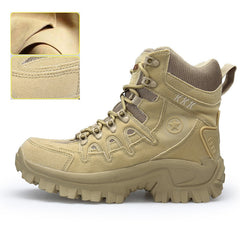 Comfortable Wear-Resistant Leather Men's Military Boots
