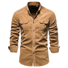 Men's Casual Velour Shirt