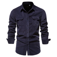 Men's Casual Velour Shirt