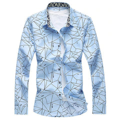 Geometric Printed Party Men's Shirt