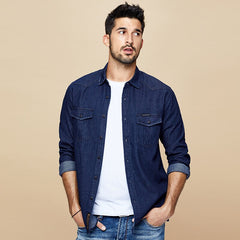 Men's Cotton Denim Shirt
