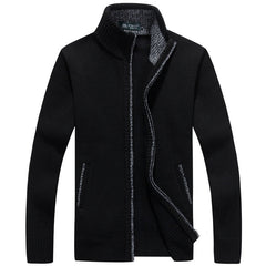 Men's Basic Zipper Cardigan