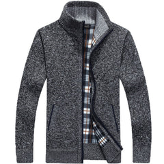Men's Basic Zipper Cardigan