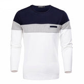 Men's Long Sleeve Patcwork Top