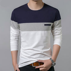 Men's Long Sleeve Patcwork Top
