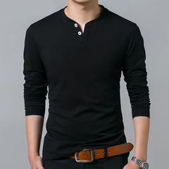 Men's Casual Cotton Long Sleeve