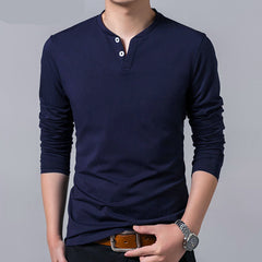Men's Casual Cotton Long Sleeve