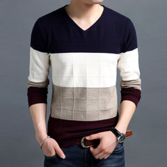 Men's Winter V-Neck Sweater
