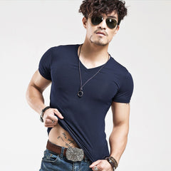 Men's Summer Cotton Solid Tops