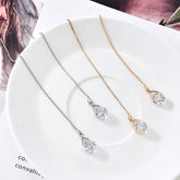 Women's Water Drop Chain Earrings