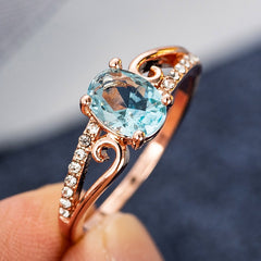 Crystal Decorated Wedding Ring