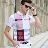 Men's Plaid Polo