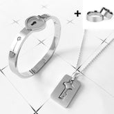 Heart Shaped Lock Jewelry Set for Lovers