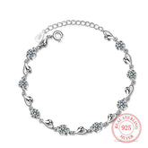 925 Sterling Silver Zircon Bracelet for Women