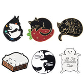 Cat Themed Metal Pin