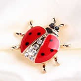 Lovely Ladybird Shaped Metal Women's Brooch
