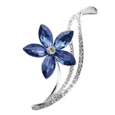 Elegant Flower Shaped Sparkling Metal Women's Brooch
