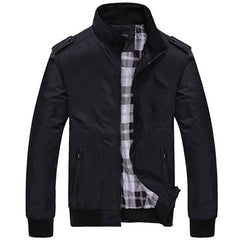 Casual Stand Collar Slim Jacket for Men
