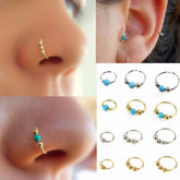 Beads Design Hoop Body Piercing, 3Pcs/Set