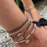 Multi Layer Anklet Set for Women