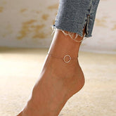 Minimalist Geometric Anklets