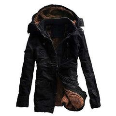 Stylish Warm Padded Cotton Men's Parka Jacket