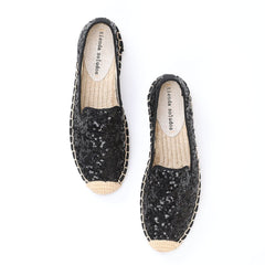 Flat Women's Espadrilles in Sequins