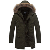 Men's Winter Jacket with Detachable Hood