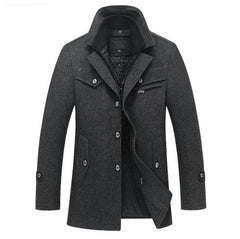 Men's Woolen Autumn Trench