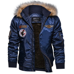Fashion Winter Thickened Hooded Men's Coat