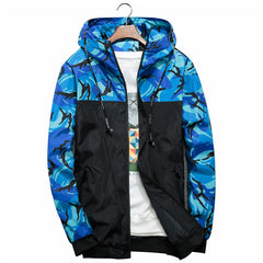Men's Camouflage Print Windbreaker
