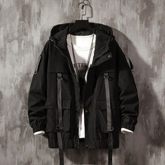 Harajuku Men's Bomber Jacket in Plus Sizes