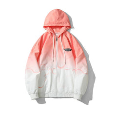 Colorful Patchwork Hooded Jacket for Men