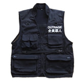 Men's Double-Breasted Vest with Multi-Pokets