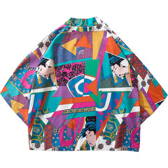 Men's Japanese Themed Kimono Jacket
