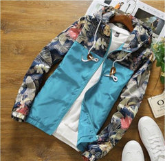 Men's Floral Patterned Slim Fit Jacket