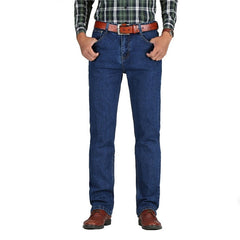 Men's High Waisted Thick Classic Jeans