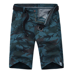 Camouflage Patterned Cargo Shorts