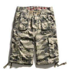 Men's Camouflage Casual Cotton Cargo Shorts