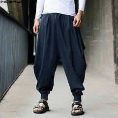 Boho Style Loose Cotton Men's Harem Pants