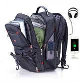 Men's Multifunctional Waterproof Backpack with USB Support
