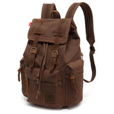 Men's Retro Canvas Drawstring Backpack