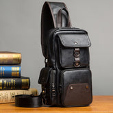 Men's Urban Style Eco-Leather Crossbody Bag