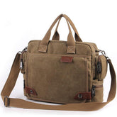 Men's Retro Canvas Briefcase