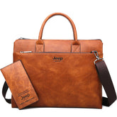 Men's Office Leather Shoulder Bag