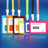 Multi-Color Strap Lanyard and Card Holder
