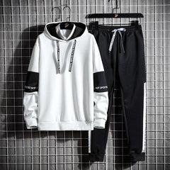 Men's Hooded Long Sleeved Tracksuit, 2 Pcs