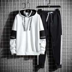 Men's Hooded Long Sleeved Tracksuit, 2 Pcs